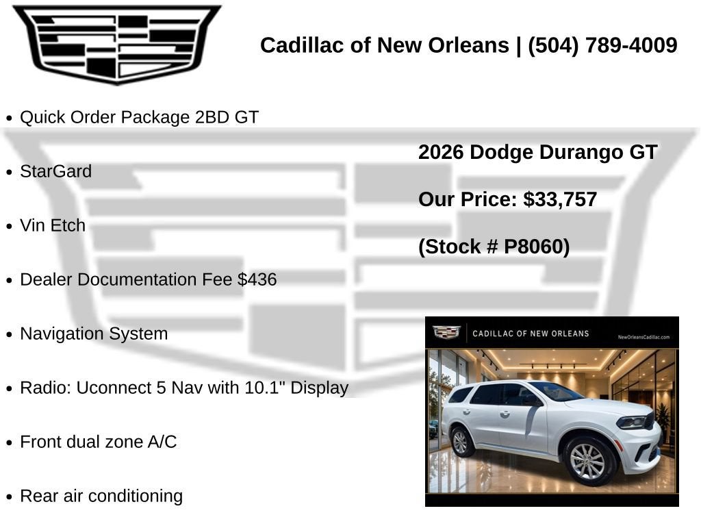 2026 Dodge Durango GT