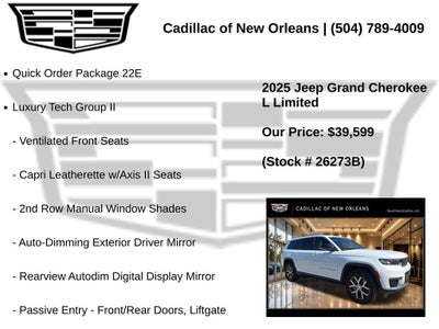 2025 Jeep Grand Cherokee L Limited