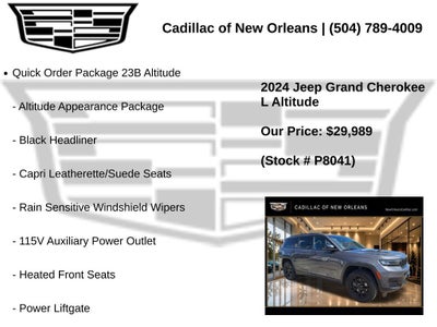 2024 Jeep Grand Cherokee L Altitude