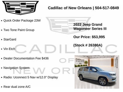 2022 Jeep Grand Wagoneer Series III