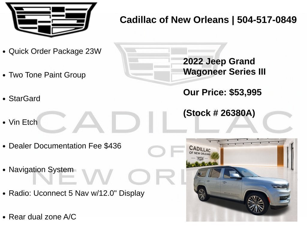 2022 Jeep Grand Wagoneer Series III