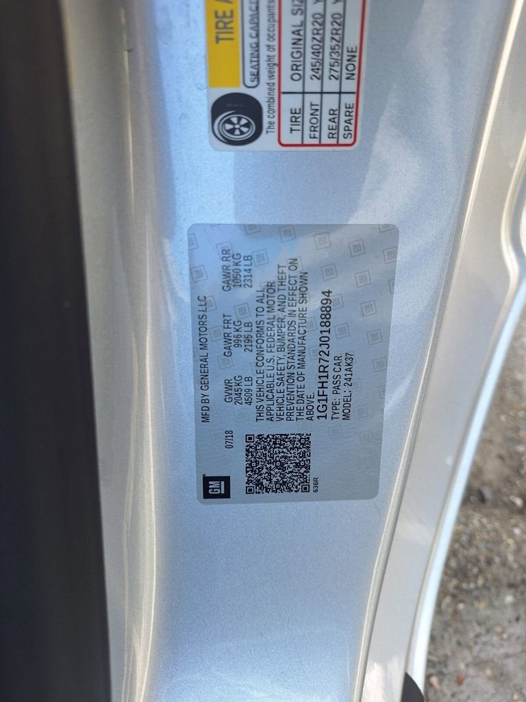 2018 Chevrolet Camaro 2SS