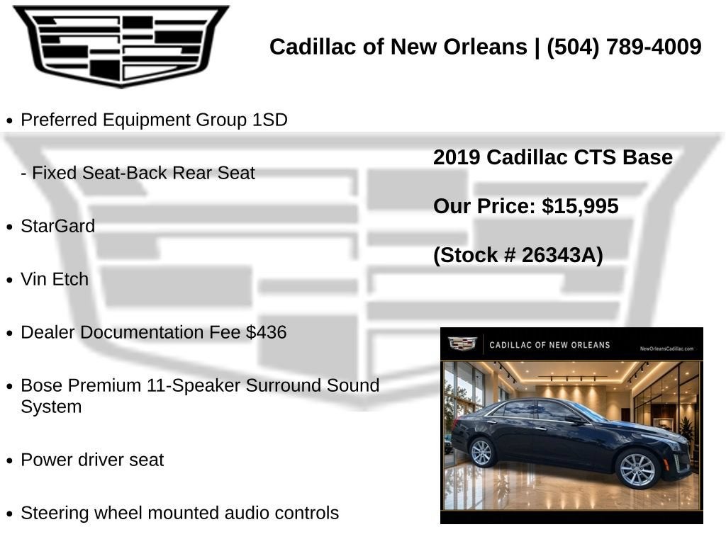 2019 Cadillac CTS AWD