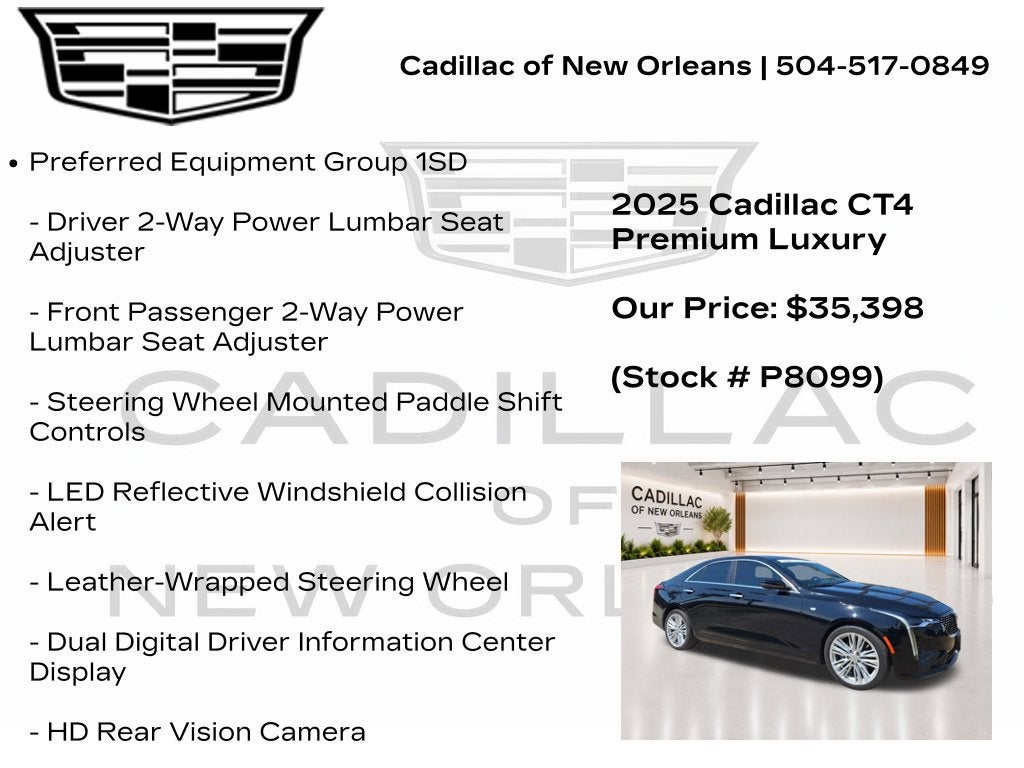 2025 Cadillac CT4 Premium Luxury