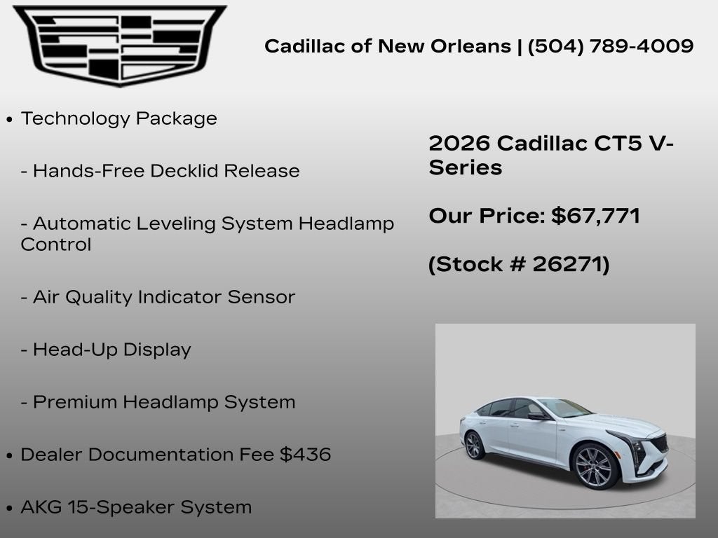 2026 Cadillac CT5-V V-Series