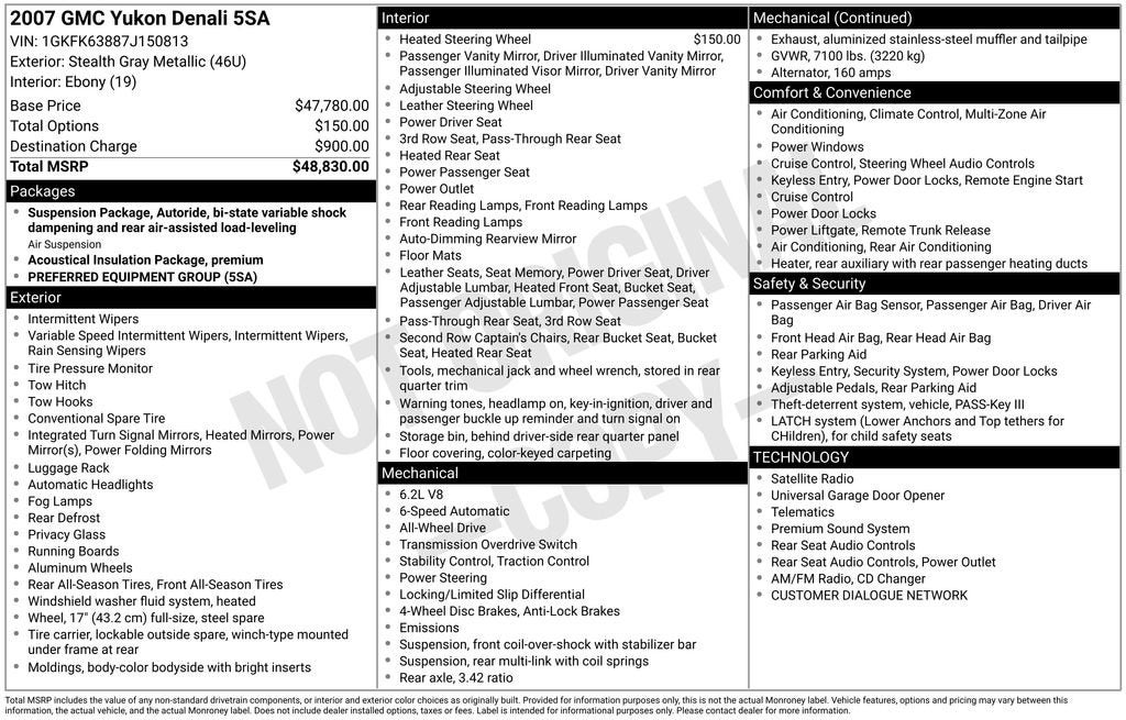 2007 GMC Yukon Denali
