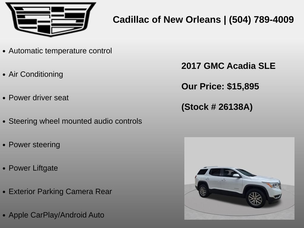 2017 GMC Acadia SLE