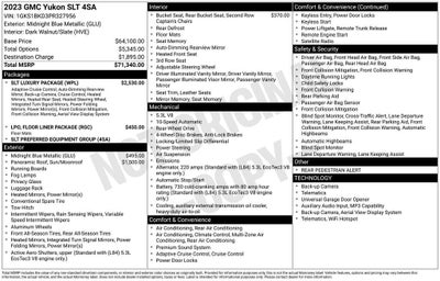 2023 GMC Yukon SLT
