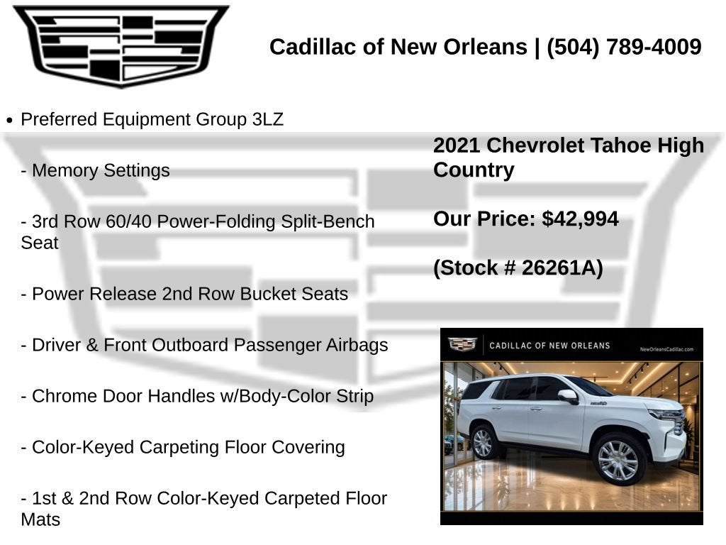 2021 Chevrolet Tahoe High Country