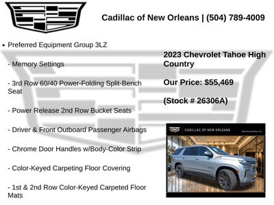 2023 Chevrolet Tahoe High Country