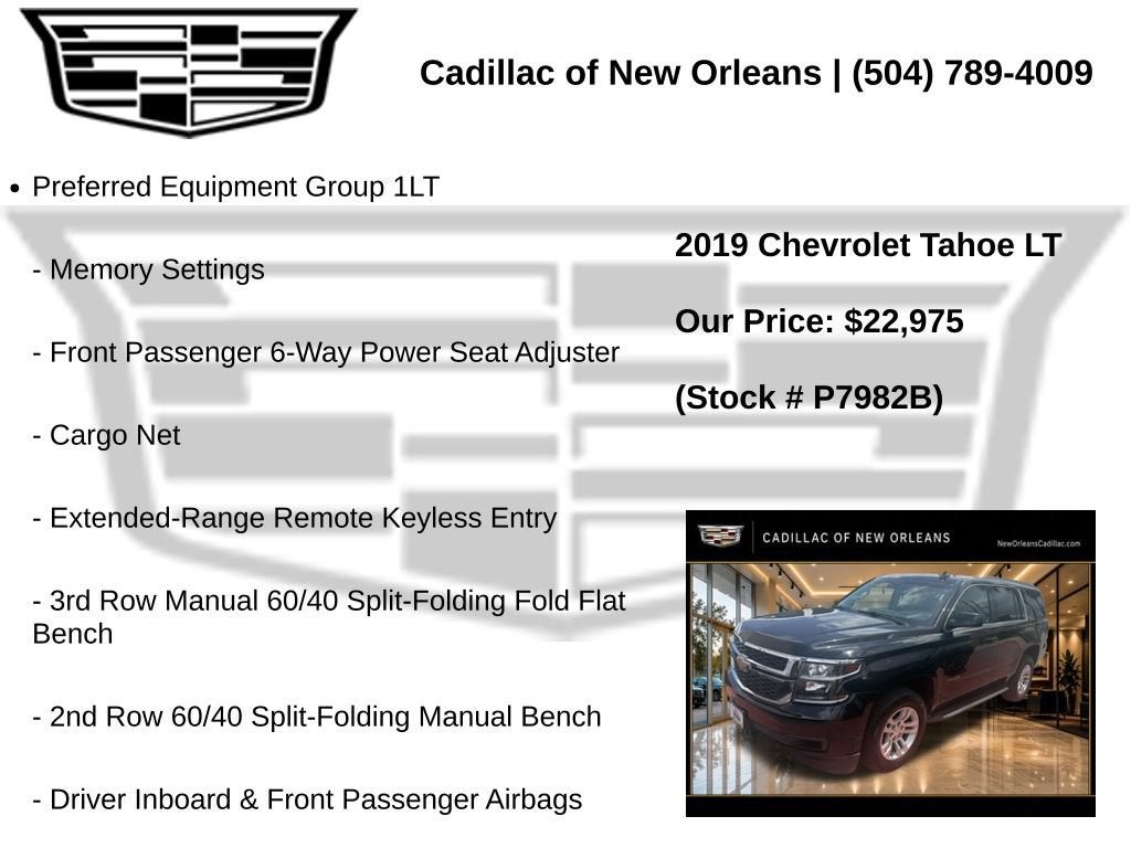 2019 Chevrolet Tahoe LT