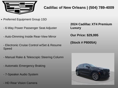 2024 Cadillac XT4 Premium Luxury