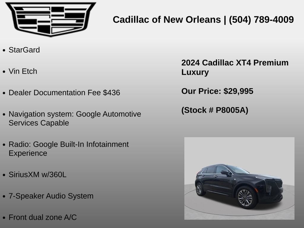 2024 Cadillac XT4 Premium Luxury