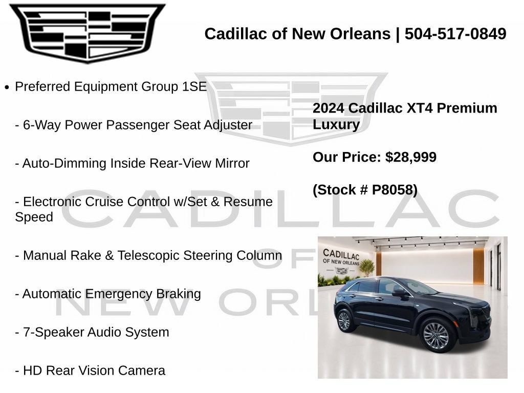 2024 Cadillac XT4 Premium Luxury