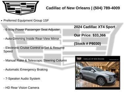 2024 Cadillac XT4 Sport