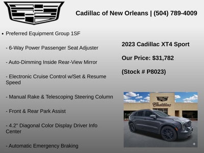 2023 Cadillac XT4 Sport