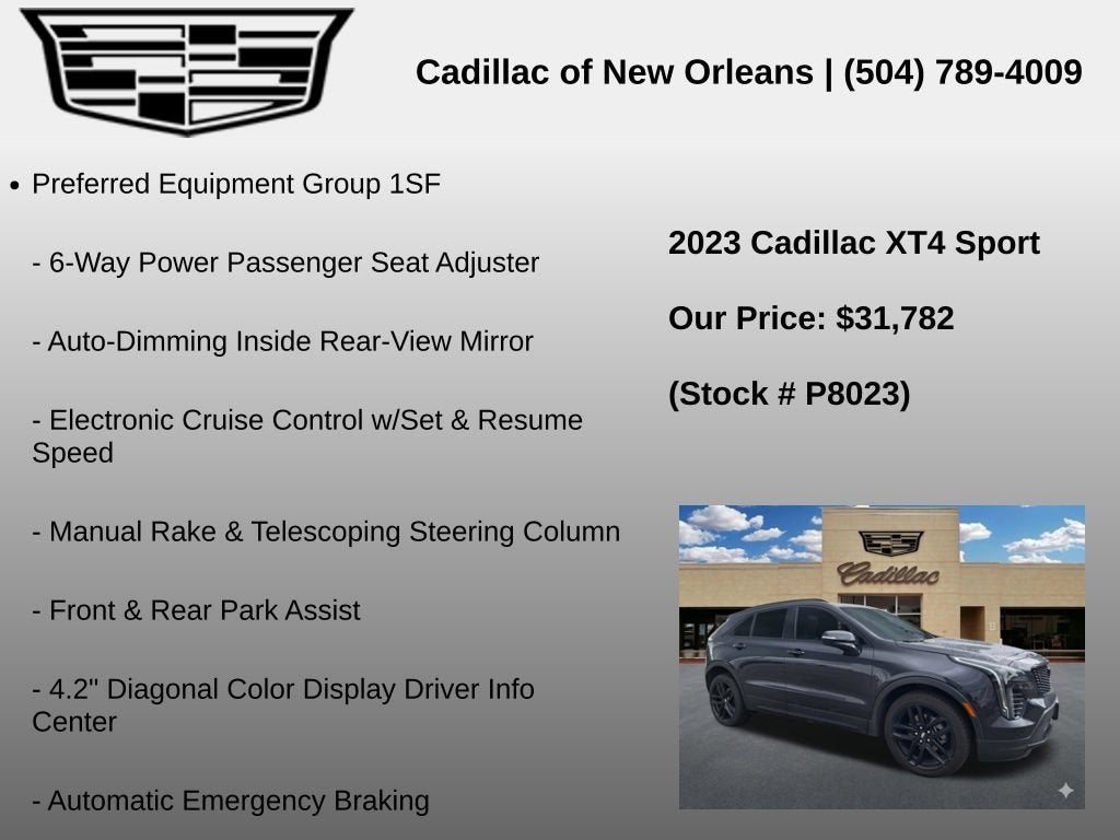 2023 Cadillac XT4 Sport