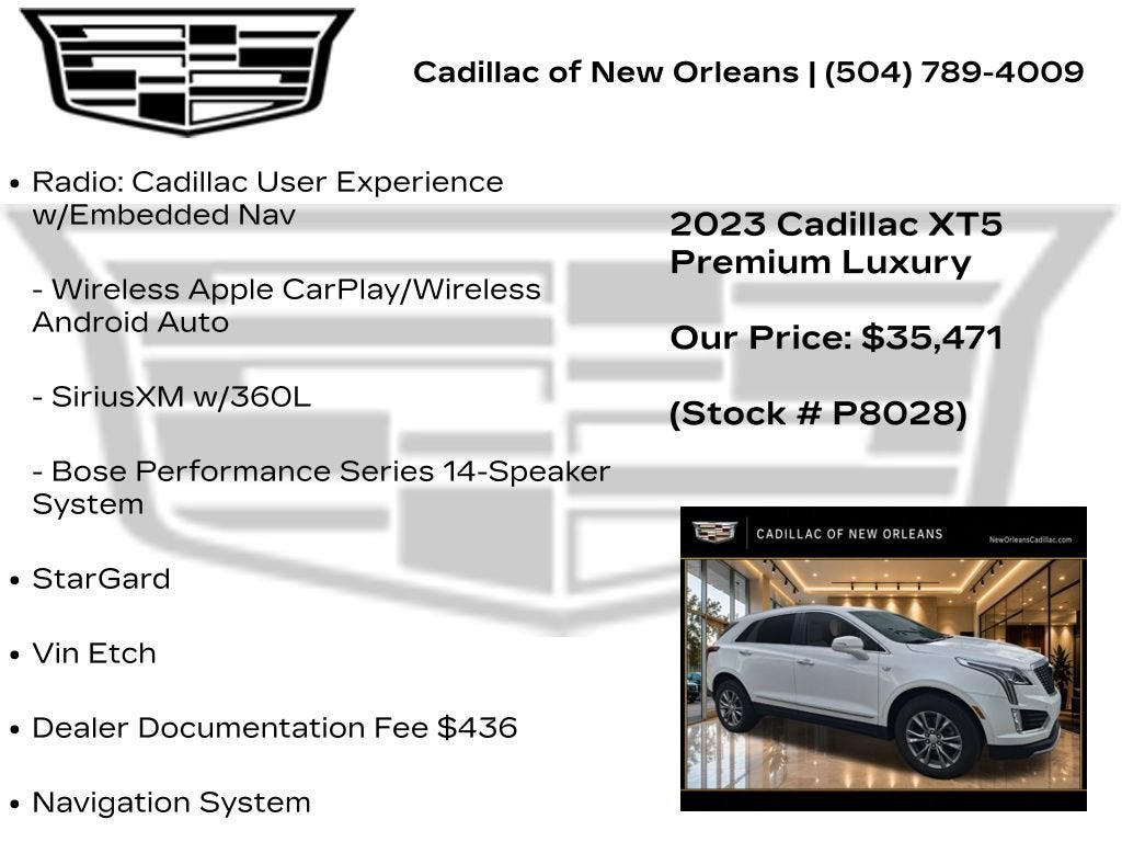 2023 Cadillac XT5 Premium Luxury