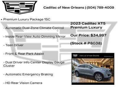 2023 Cadillac XT5 Premium Luxury