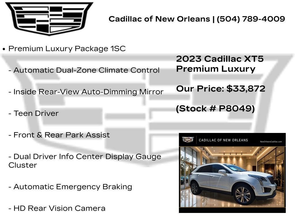2023 Cadillac XT5 Premium Luxury