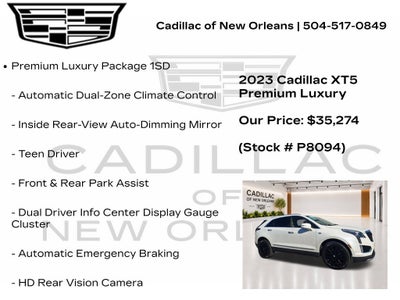 2023 Cadillac XT5 AWD Premium Luxury