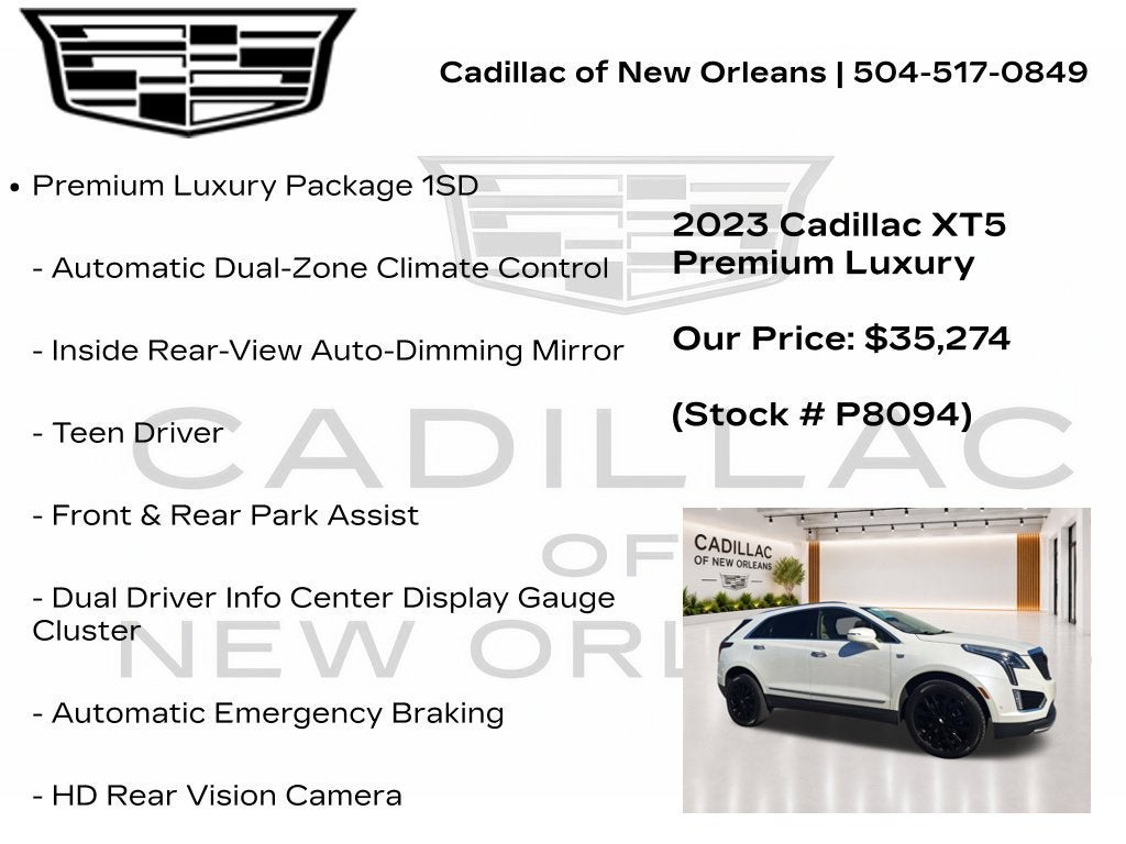 2023 Cadillac XT5 AWD Premium Luxury