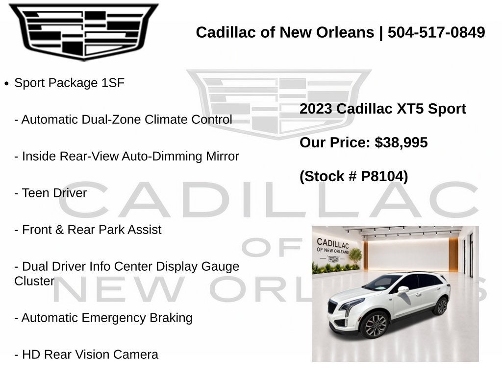 2023 Cadillac XT5 AWD Sport