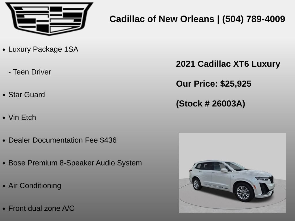 2021 Cadillac XT6 Luxury