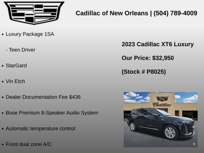 2023 Cadillac XT6 Luxury