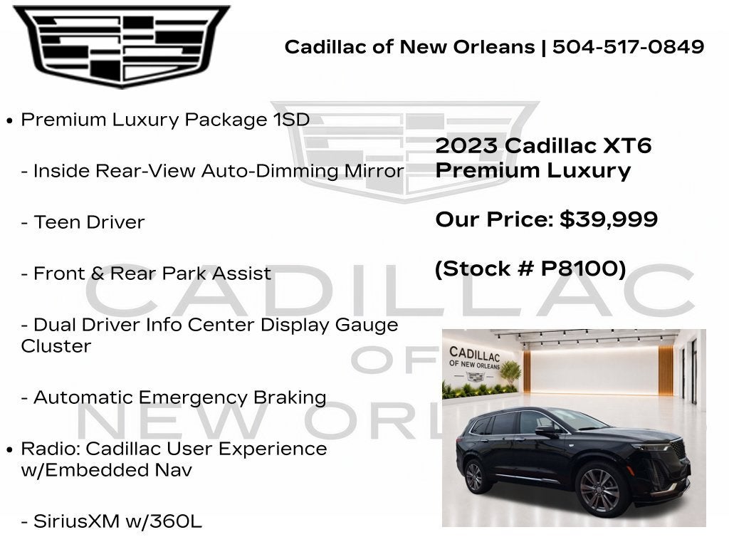 2023 Cadillac XT6 AWD Premium Luxury