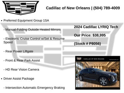 2024 Cadillac LYRIQ Tech