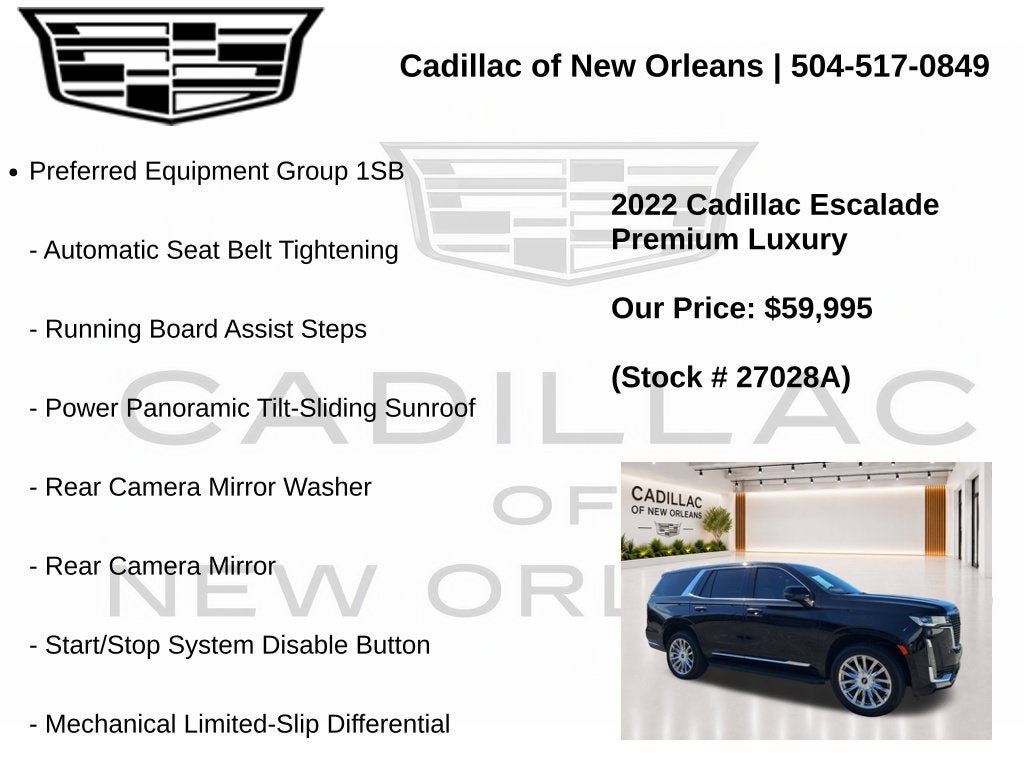 2022 Cadillac Escalade Premium Luxury
