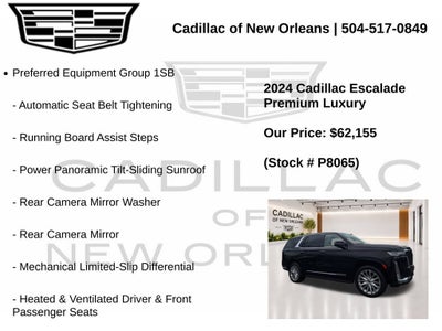 2024 Cadillac Escalade Premium Luxury