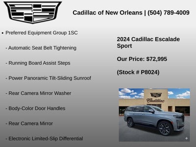 2024 Cadillac Escalade Sport
