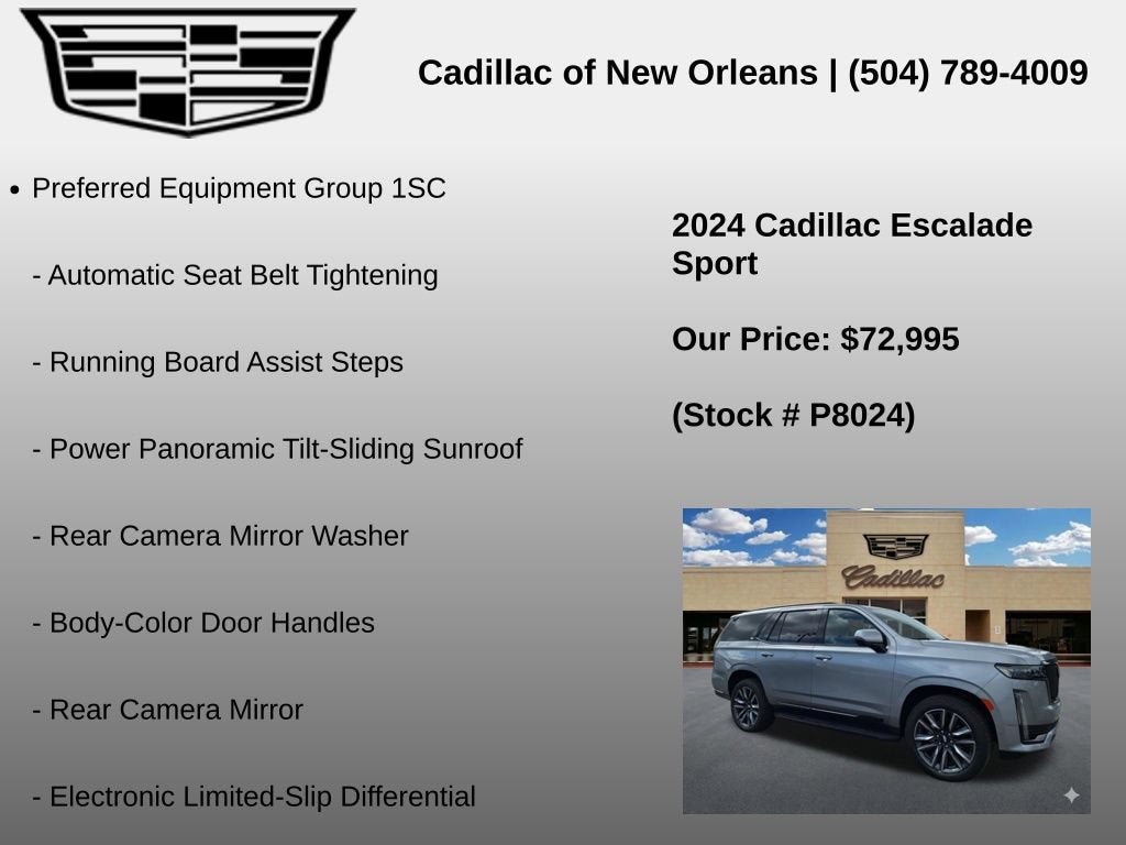 2024 Cadillac Escalade Sport