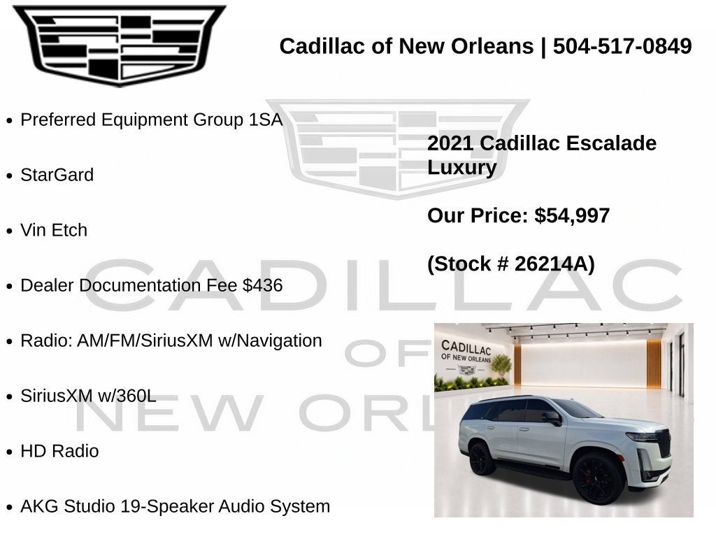 2021 Cadillac Escalade Luxury
