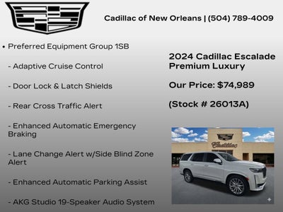 2024 Cadillac Escalade Premium Luxury