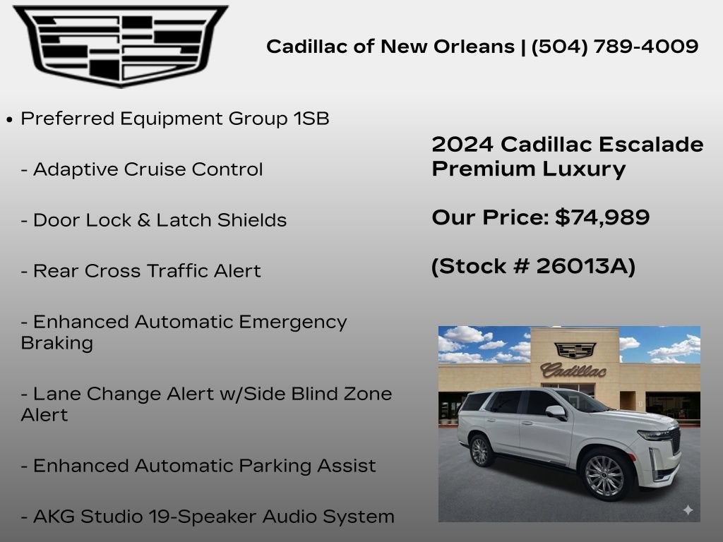 2024 Cadillac Escalade Premium Luxury