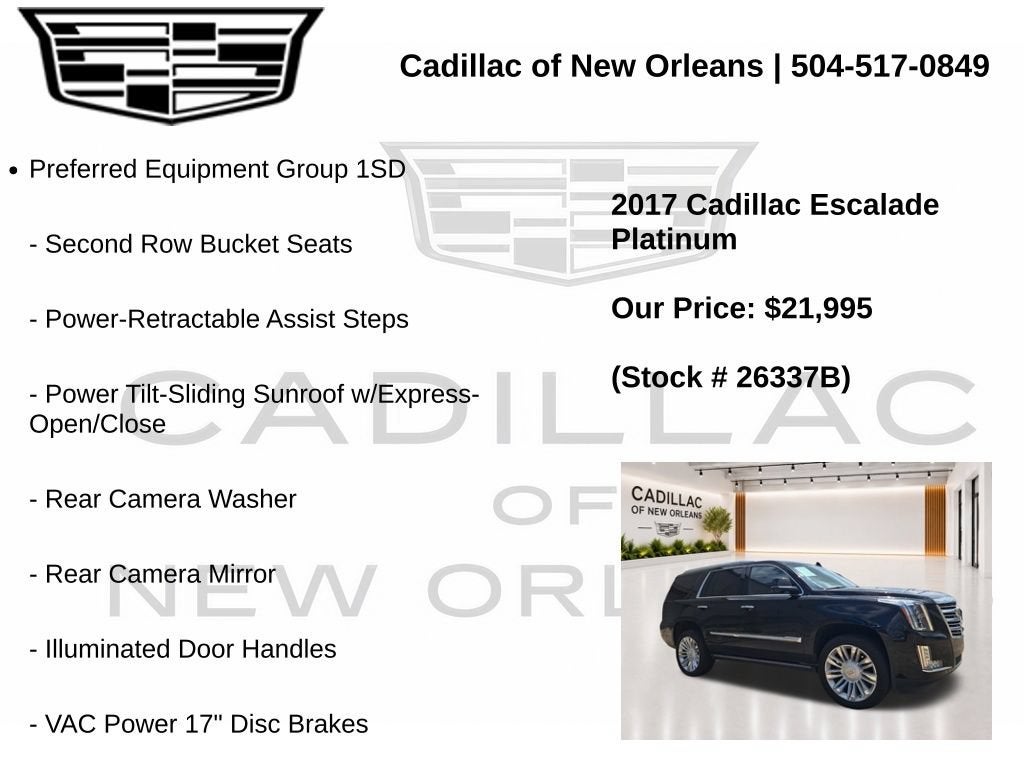 2017 Cadillac Escalade Platinum