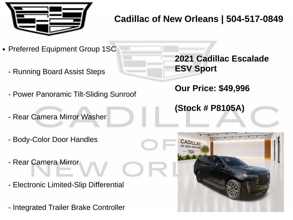 2021 Cadillac Escalade ESV Sport