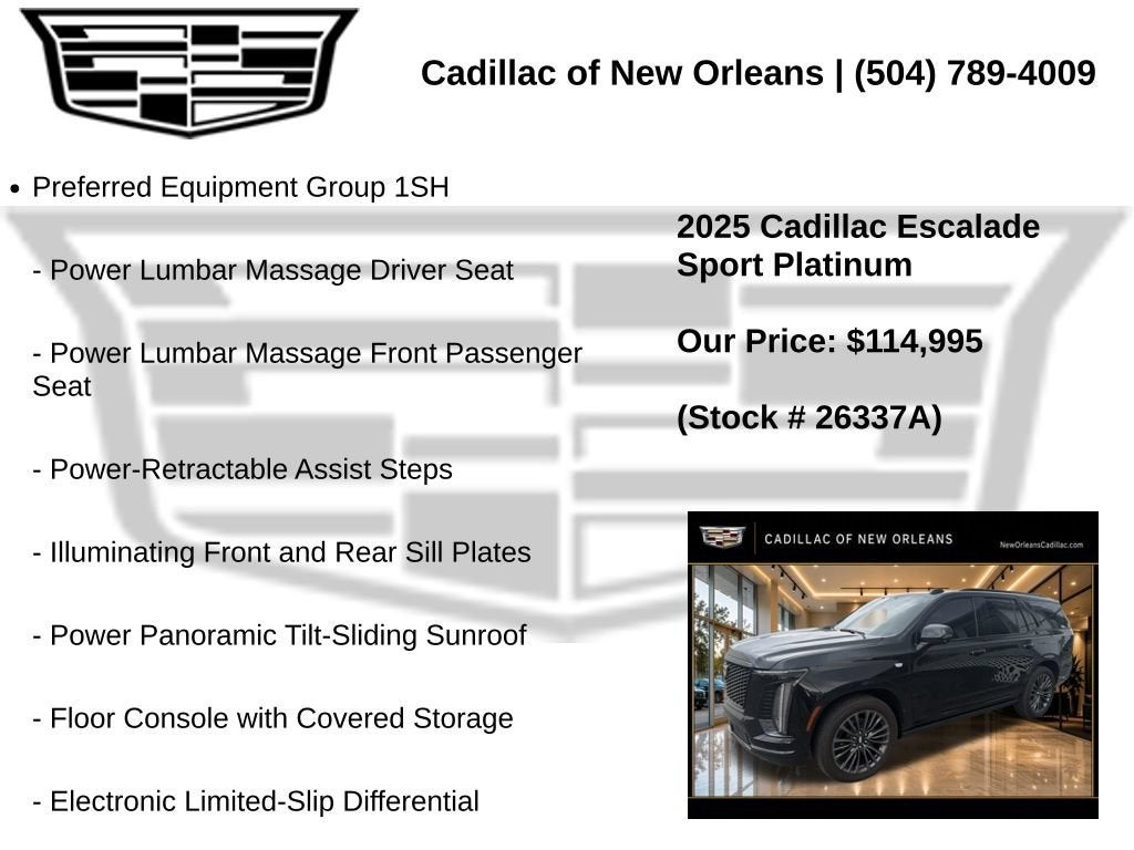 2025 Cadillac Escalade Sport Platinum