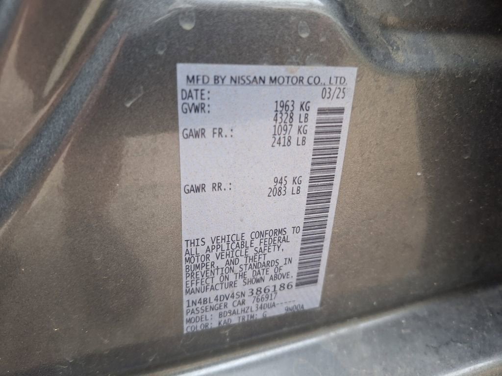2025 Nissan Altima SV