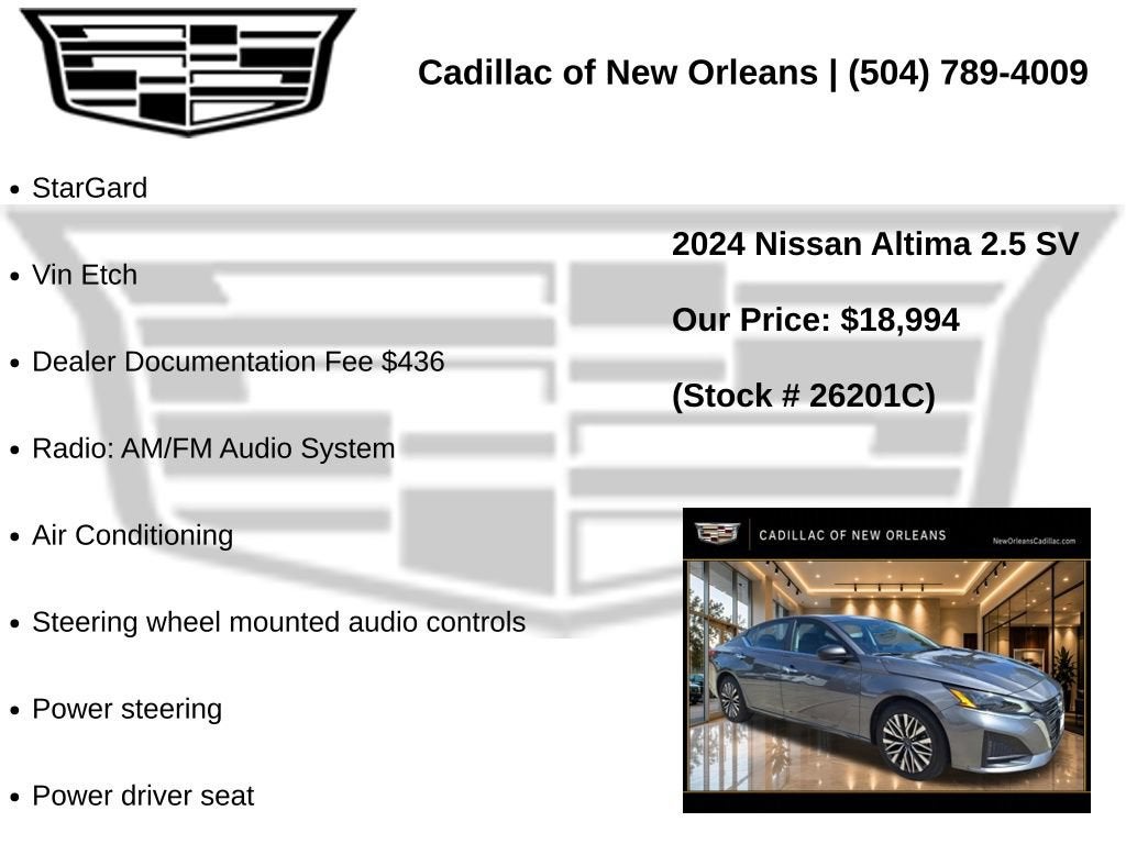 2024 Nissan Altima 2.5 SV