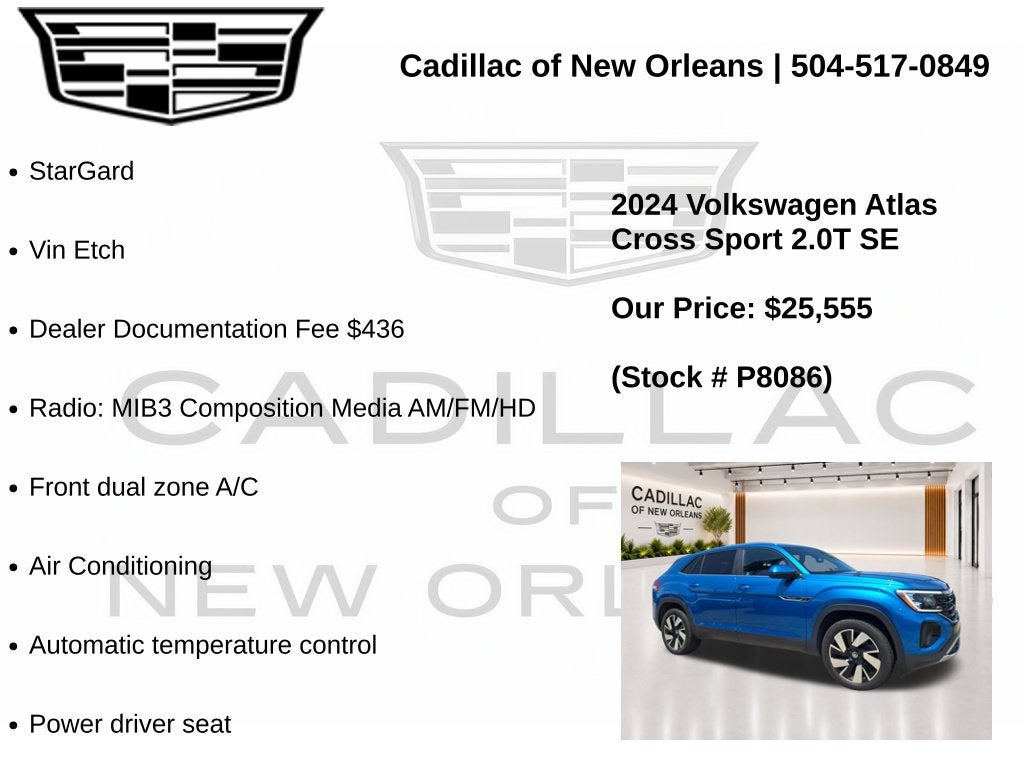 2024 Volkswagen Atlas Cross Sport 2.0T SE w/Technology