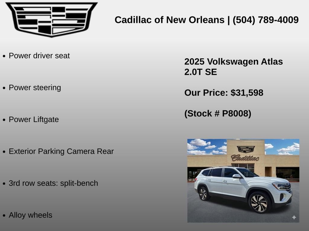 2025 Volkswagen Atlas 2.0T SE w/Technology