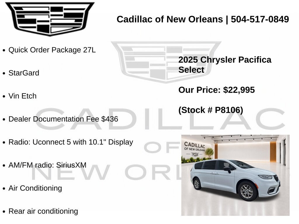 2025 Chrysler Pacifica Select