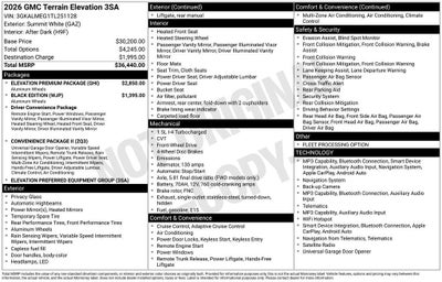 2026 GMC Terrain Elevation