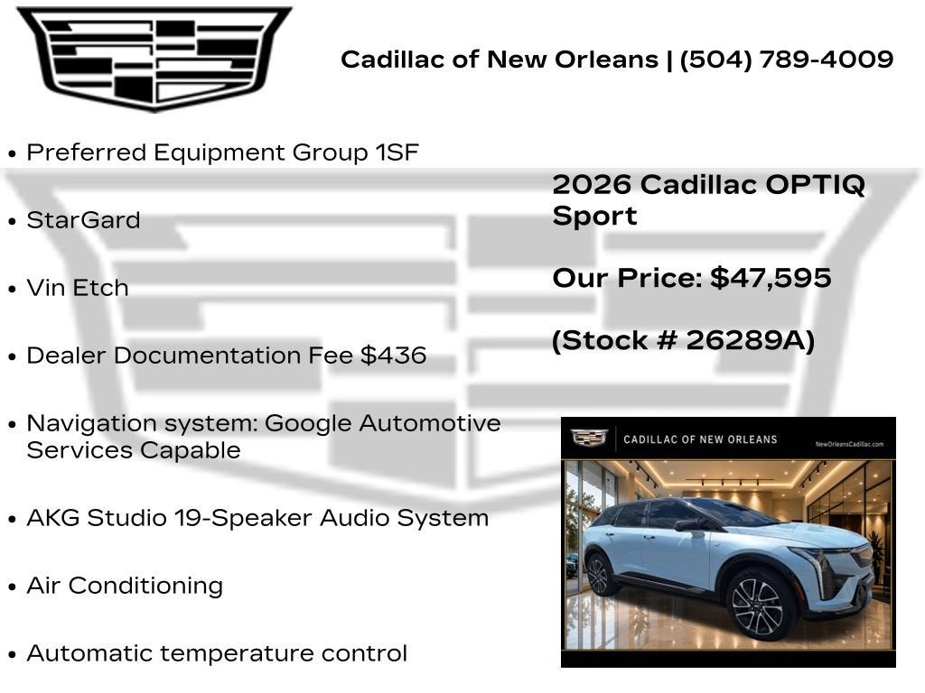 2026 Cadillac OPTIQ Sport