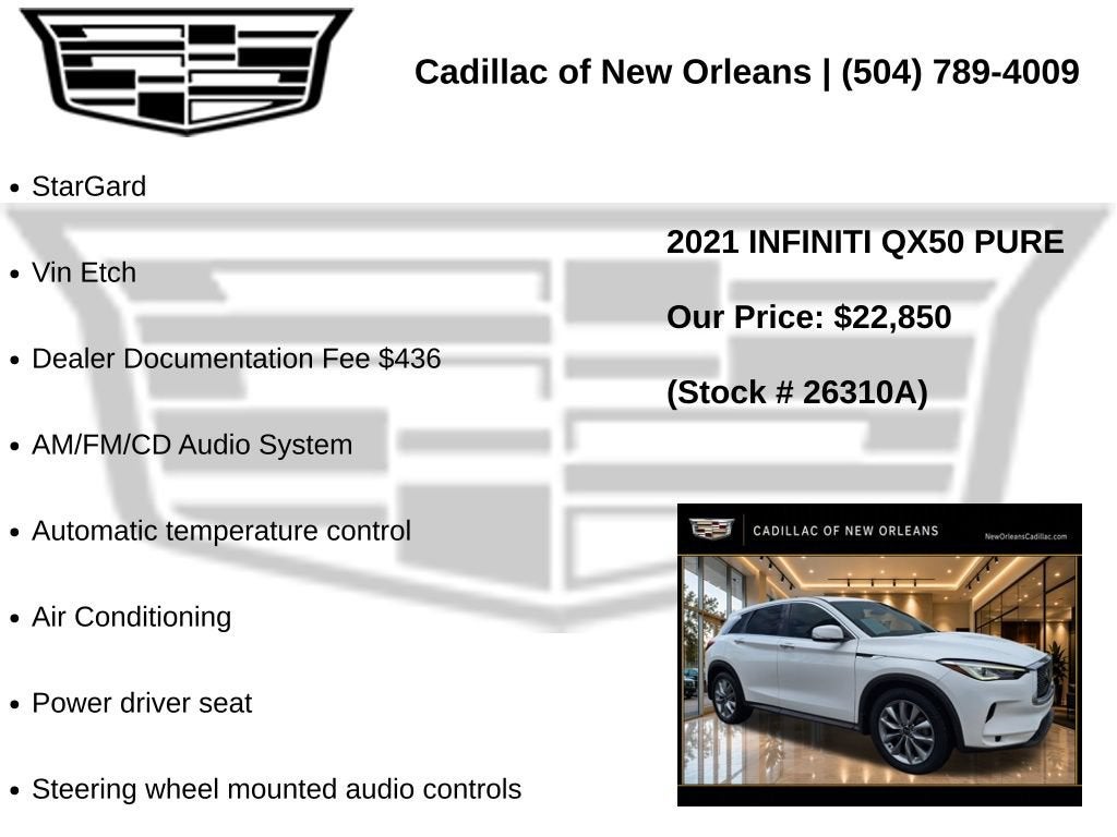 2021 INFINITI QX50 PURE