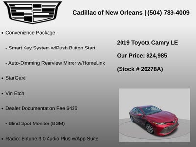 2019 Toyota Camry LE